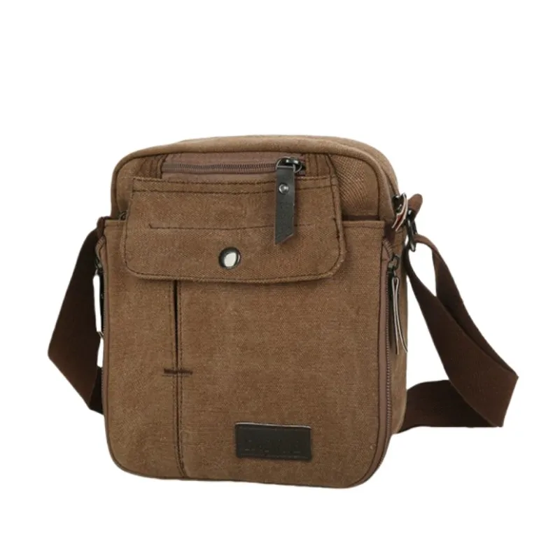 Men's Bags Canvas Bag Fashion Men Messenger Bags High Quality Brand Square Bag Shoulder Bags Handbag Crossbody Bag for Men