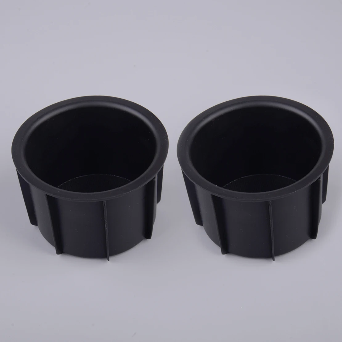 66991-35020 66991-35030 2pcs Front Console Cup Holder Insert Fit for Toyota 4Runner 2010-2016 2017 2018 2019 2020 Black Rubber