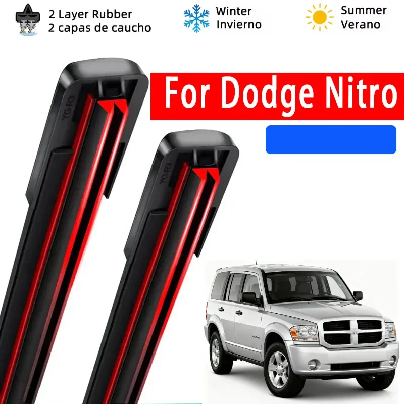

Wiper blade set for Dodge Nitro 2007-2012 DaimlerChrysler front windshield brush windshield washer accessories