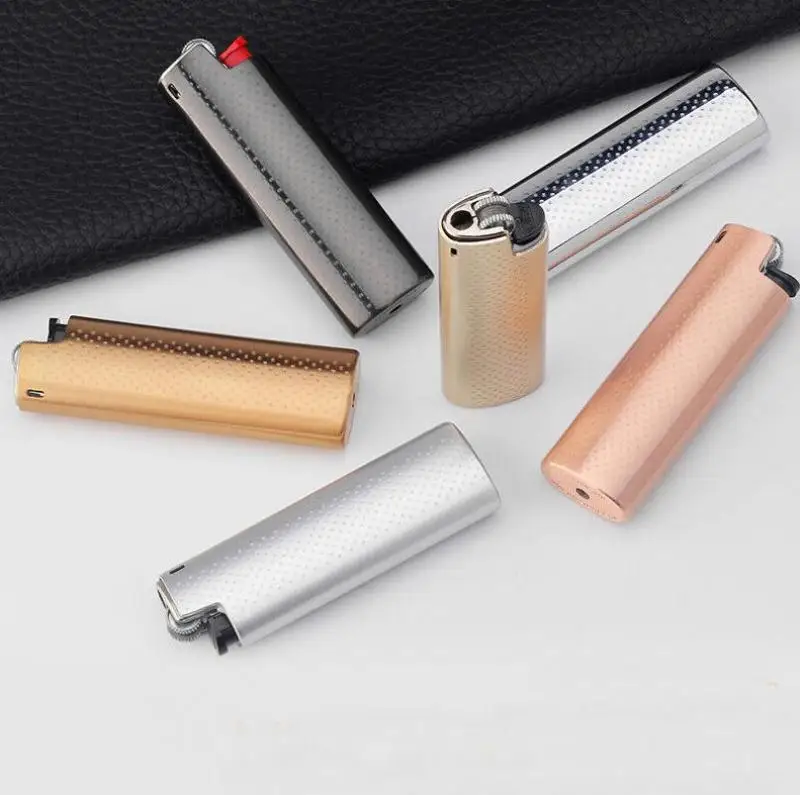 New 1PC Stainless Steel Lighter Case Cover Fits BIC J3 Lighter Lighter Case Cover Gift