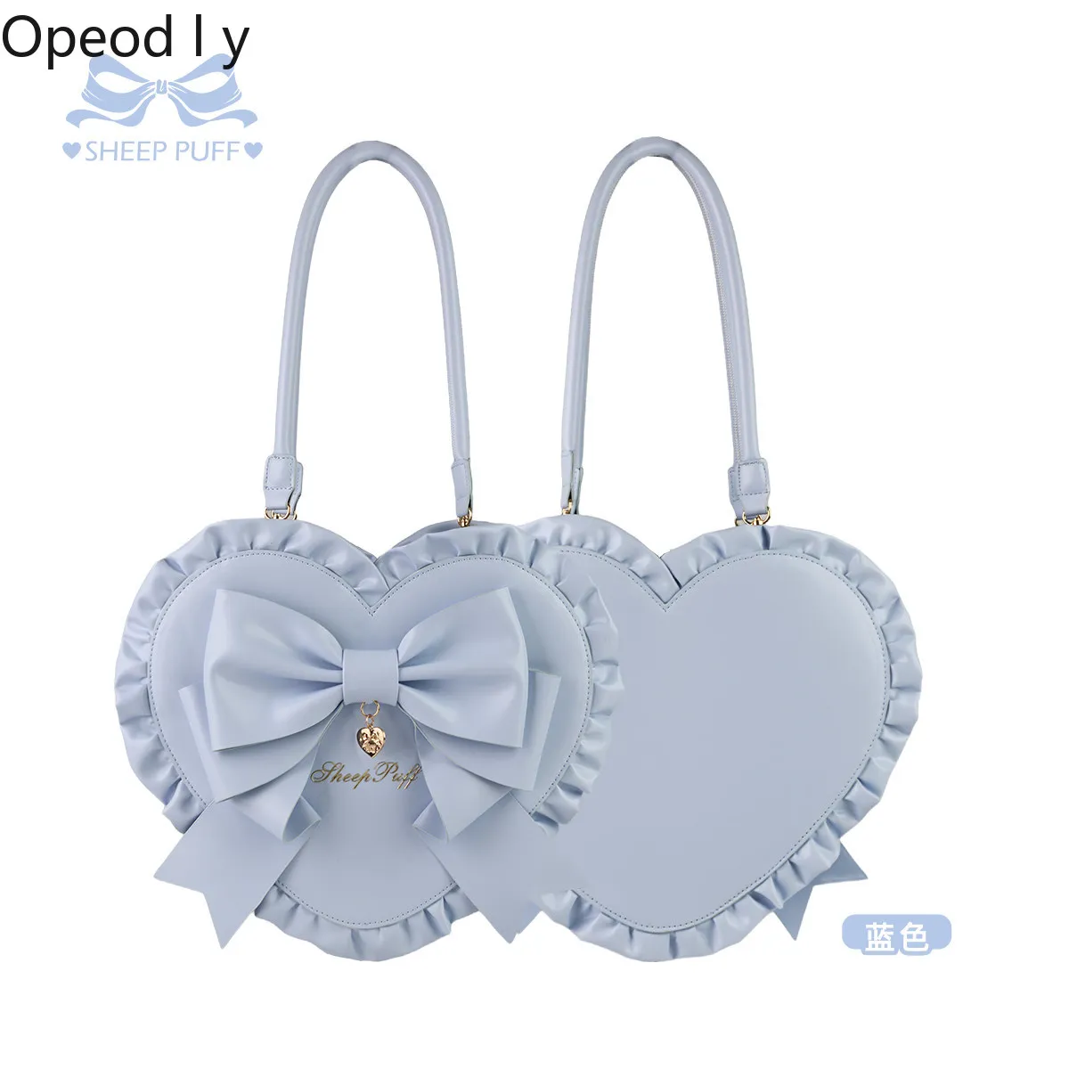 

Original Lolita Bag 2026 New Japanese Sweet Love Tie Lace Bow Shoulder Messenger Bag Women's Versatile Princess Handbag