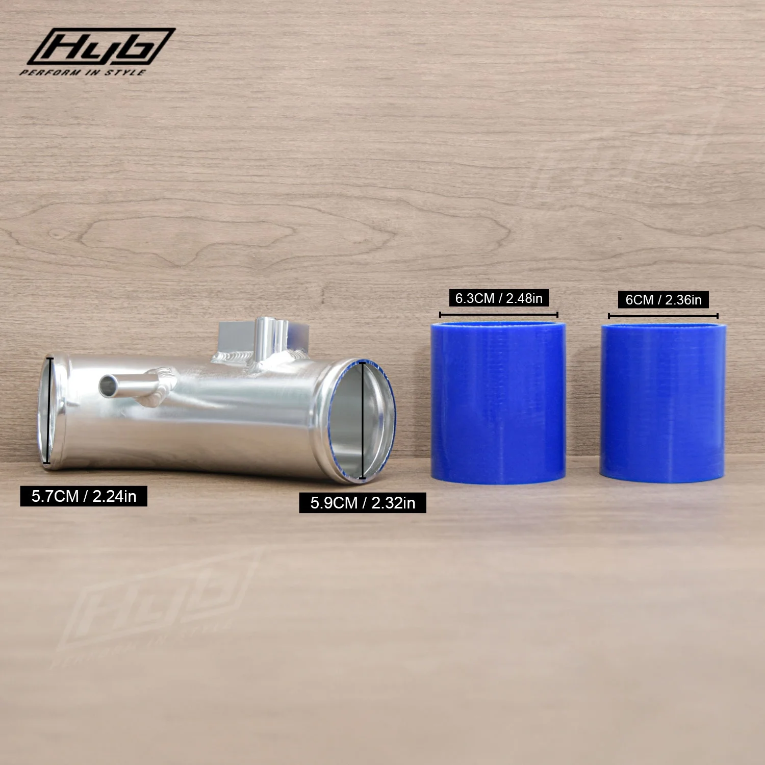 JDM سيارة تعديل كمية الأنابيب لهوندا FD1 08-11 سباق الألومنيوم كمية الأنابيب الكوع مع خرطوم السيليكون #5