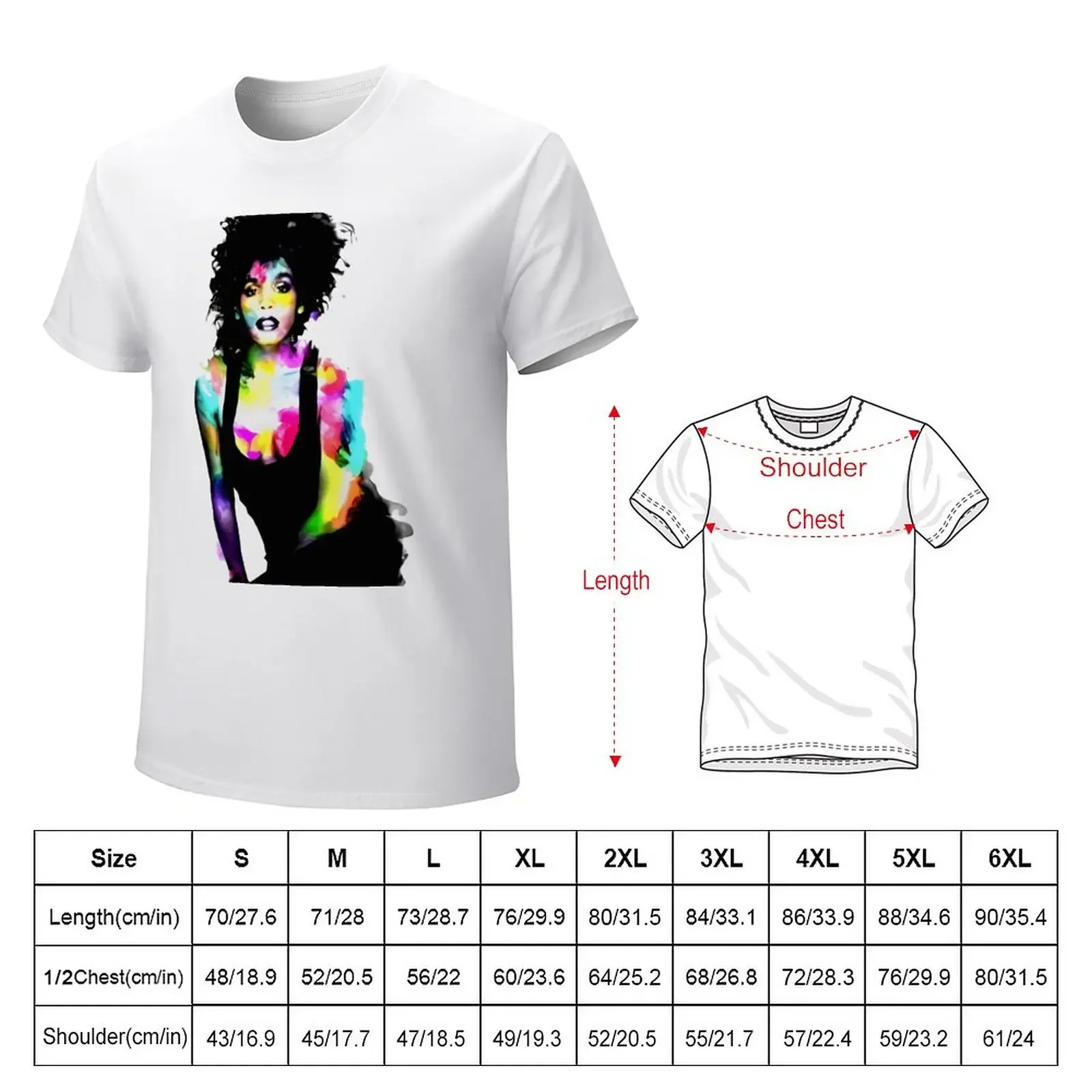 Whitney Houston art T-Shirt tops summer top plus size tops mens graphic t-shirts