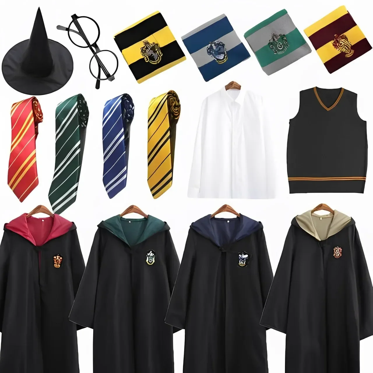 Potter feiticeiro robe cosplay traje harry halloween manto feiticeiro robe desempenho traje