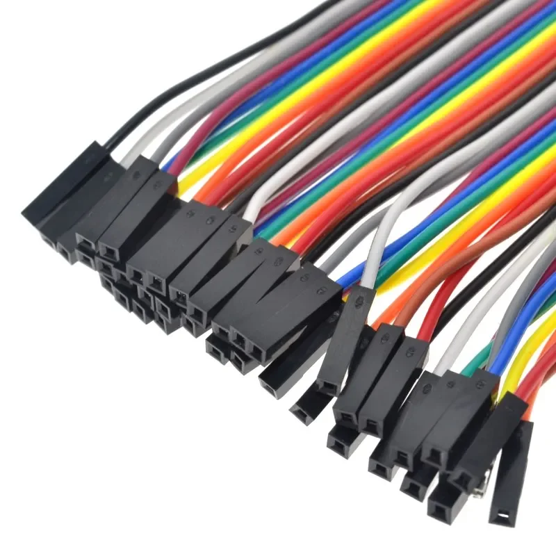 

40PCS/LOT Dupont 10CM Female To Female (F-F) Jumper Wire Ribbon Cable for arduino