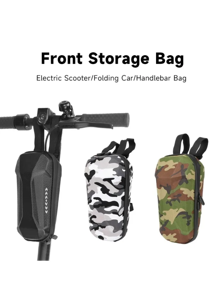 AliExpress NONE Bicycle Scooter Handlebar Storage Bag Waterproof Front Frame Bag EVA Hard Shell Cycling Bike Electric Scooter Handle Front Bag