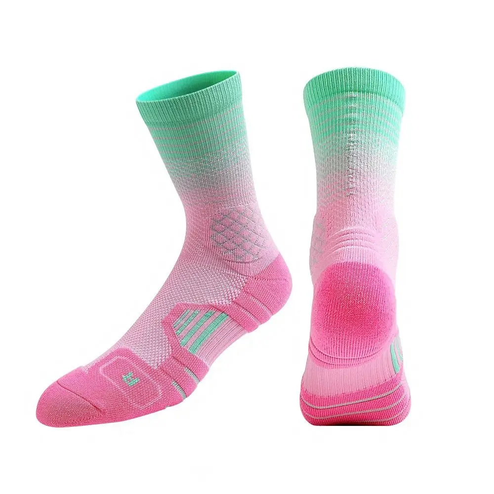 

Fast-drying Sport Socks Anti-slip Breathable Middle Stockings Thickened Towel Bottom Basketball Football Socks Cycling Climbing