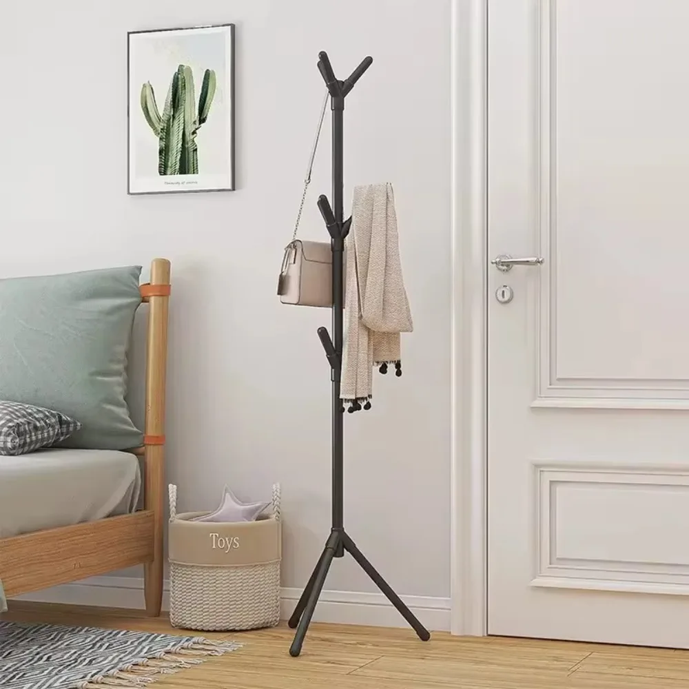 Floor Standing Clothes Rack Tree Branch Shape Multi Hook Mobile Convenient Versatile Home Living Room Clothing Coat Racks Storag