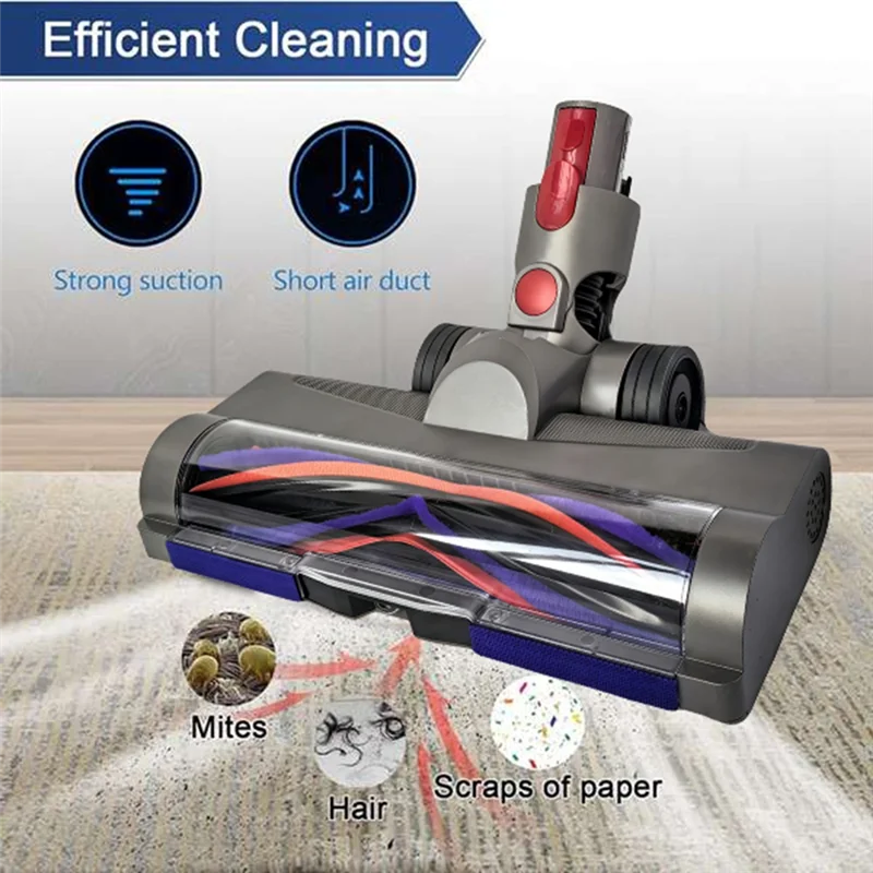 

B99A-Quick-Release Floor Brush Head For Dyson V7 V8 V10 V11 V15 Vacuum Cleaner Parts For Hardwood Floor Carpets