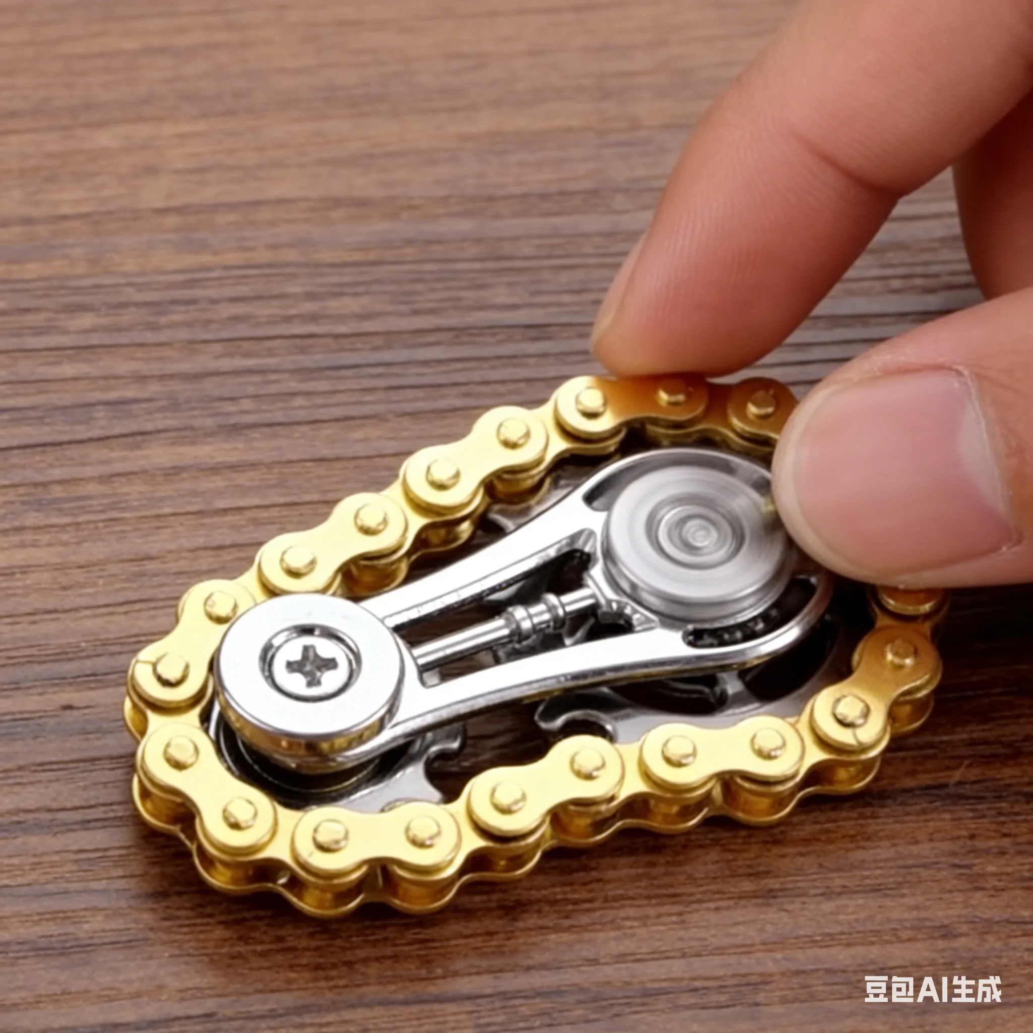 Fingertip Gyro Metal Bike Chains Fidget Spinner New Sprockets Flywheel Antistress Anxiety Relief EDC Toy Adult