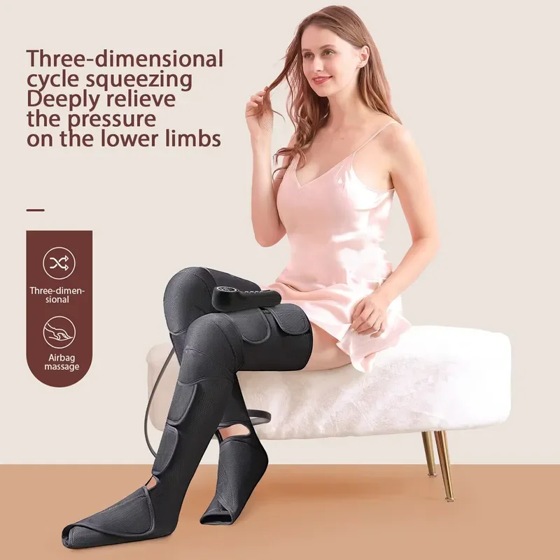 

Durable Leg Massager for Elderly with Compression and Vibration for Circulation Relief Fatigue Edema Pain