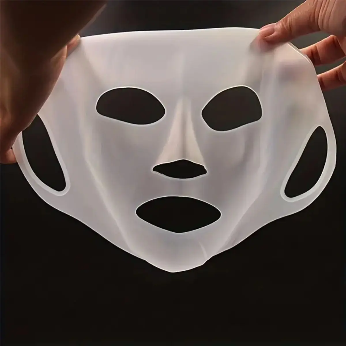 قطعة واحدة من حامل قناع الوجه من السيليكون - قابل لإعادة الاستخدام، مقاوم للتبخر، غطاء قناع الوجه المرطب، أداة تجميل الوجه - تتضمن السفر