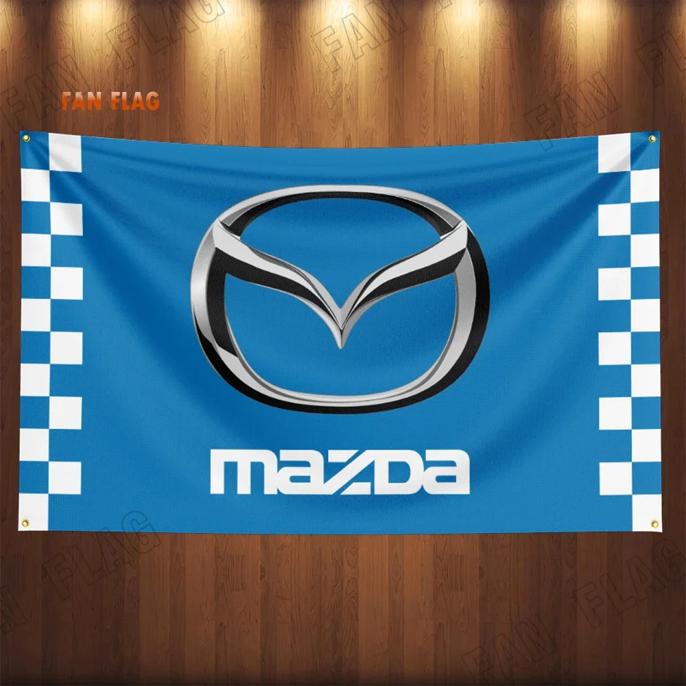 90x150cm Mazdas Speed Racing Car Flag Polyester Printed Garage or Outdoor Decoration Banner Tapestry