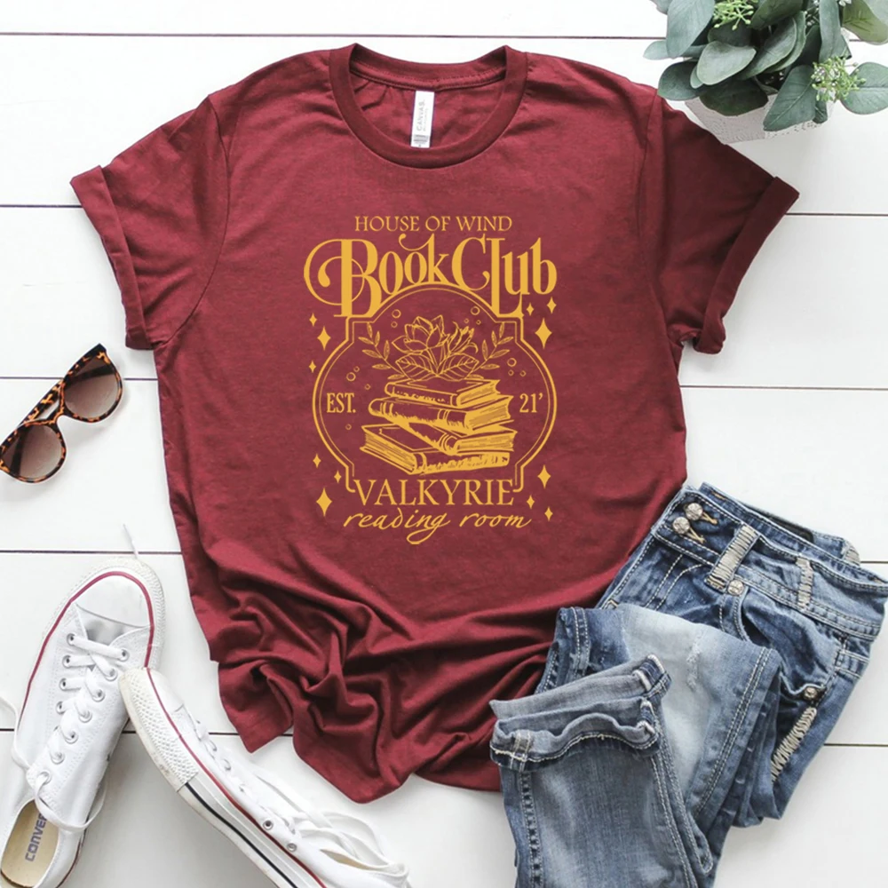 بيت الرياح كتاب نادي قميص ACOTAR الرومانسية المحملة سارة J Maas عرش الزجاج تي شيرت ليلة المحكمة Velaris SJM ميرش المشجعين هدية #4