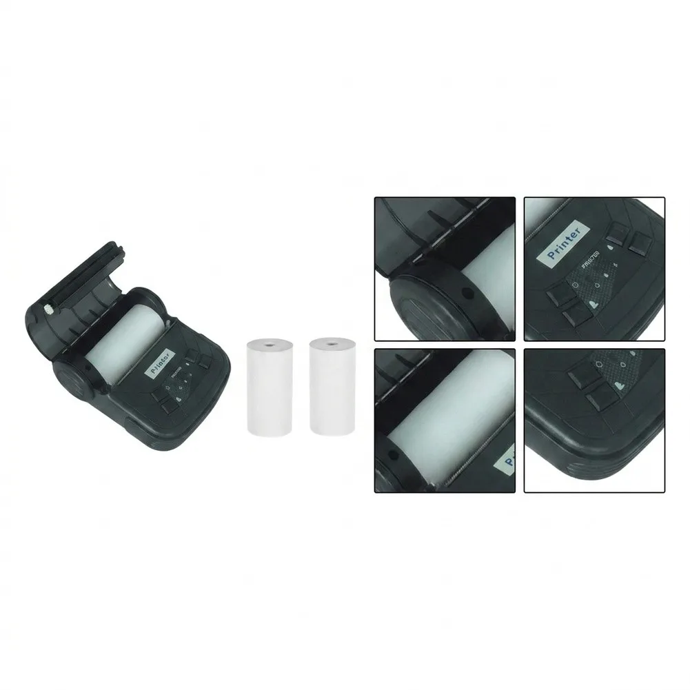 Wireless Portable Thermal Printer Wireless Printer Blue Portable Receipt Printer Easy Setup Lightweight Design