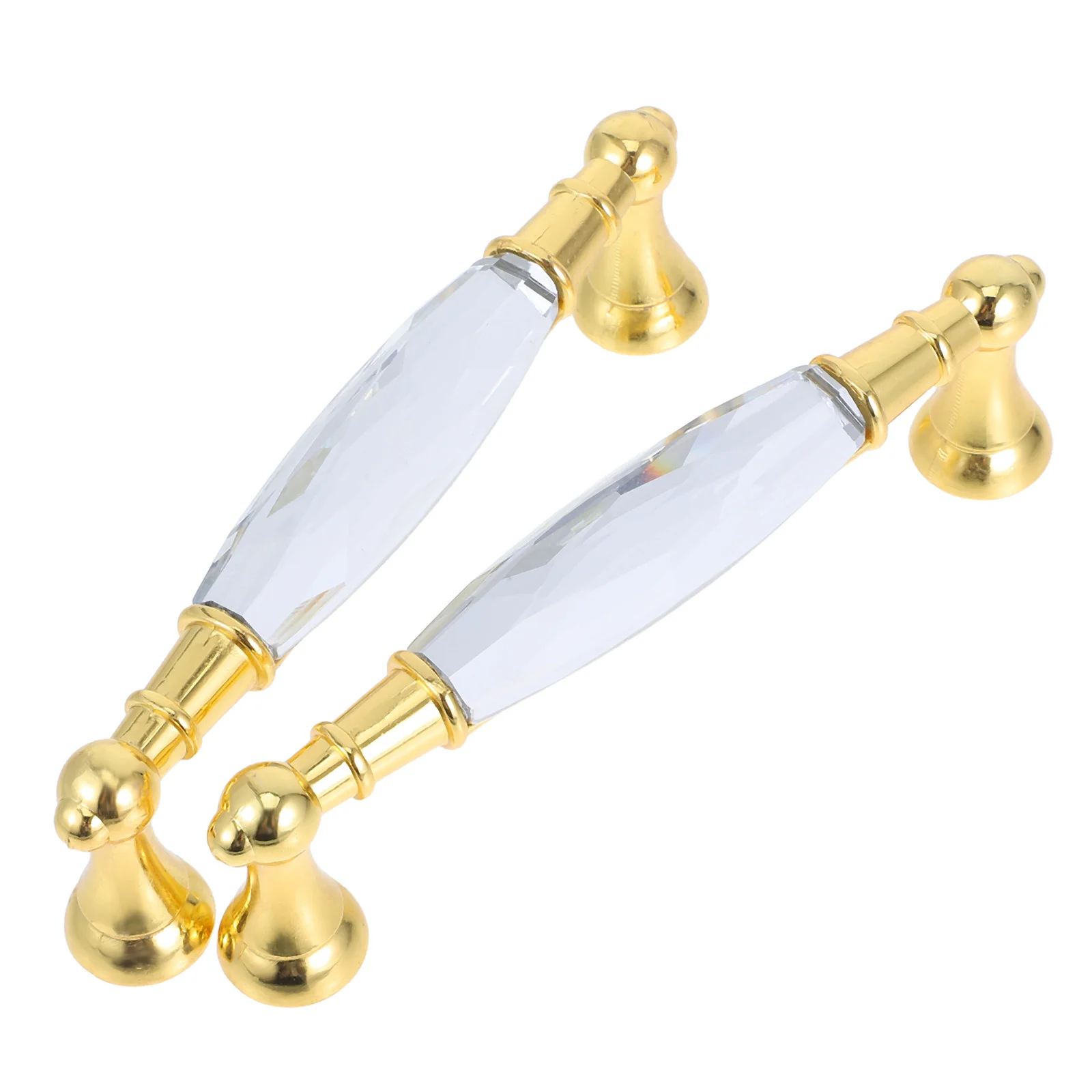 

2pcs Long Cabinet Pulls Crystal Glass Drawer Handles For Kitchen Bathroom Furniture Colored Cabinet Door Hardware Knobs Cupboard