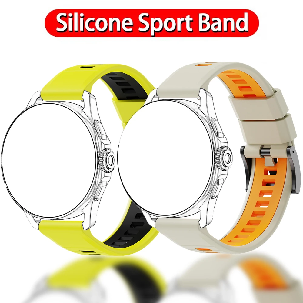 24 mm Smartwatch-Zubehör für Zeblaze Watch Ares 3/Vibe 3S HD/Vibe 6/Vibe 3 GPS Pro/Neo 2 Silikon-Armband, ideale Geschenkauswahl