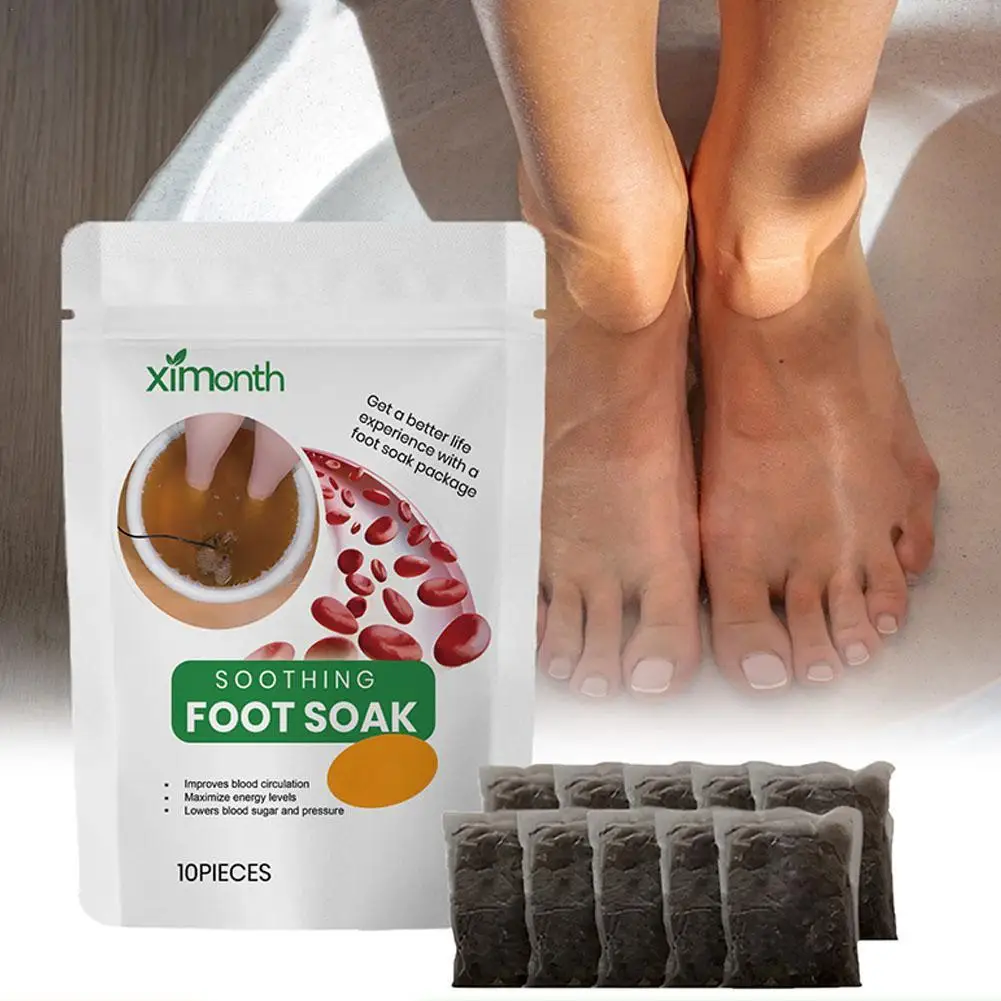 

10pcs Foot Bath Soak Balls Detox Feet Odor Sweat Soaking Body Exfoliation Scruber Slimming Moisturizing Skin Care