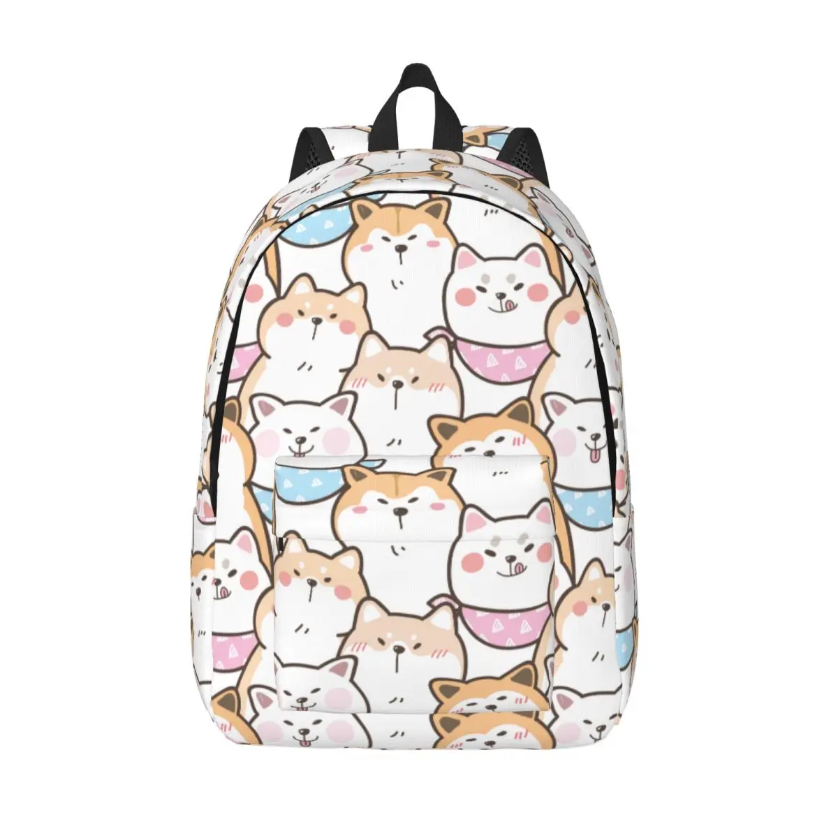 Cartoon Shiba Inu Akita Dog Backpack Middle High College School Student Gift for Animal Dog Lover Bookbag Teens Daypack Hiking