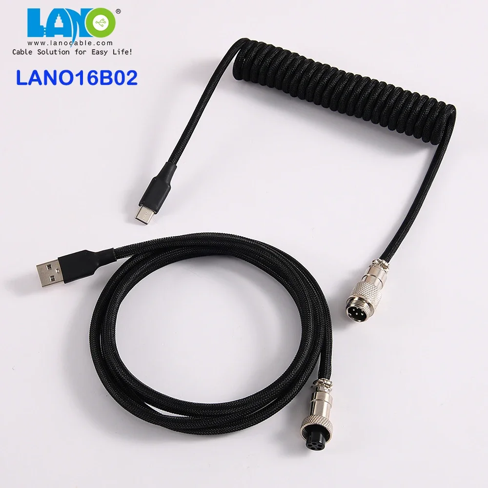 

Кабель для клавиатуры LANO GX12 USB2.0, авиационные соединительные провода для ПК, кабель для передачи данных типа C, аксессуары для компьютерного оборудования, интерфейс