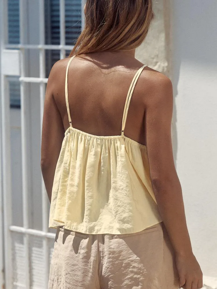 

Summer 2025 New Women's Sexy Svel Knot Faionable Drapey Strap Top Commute Sle Knittedwear