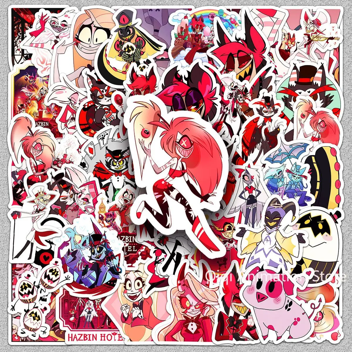 

Аниме Hazbin Hotel для фанатов, наклейки для ручного счета «сделай сам», наклейки для алстор, эстетические канцелярские принадлежности, художественная книга, детские друзья, подарок на день рождения