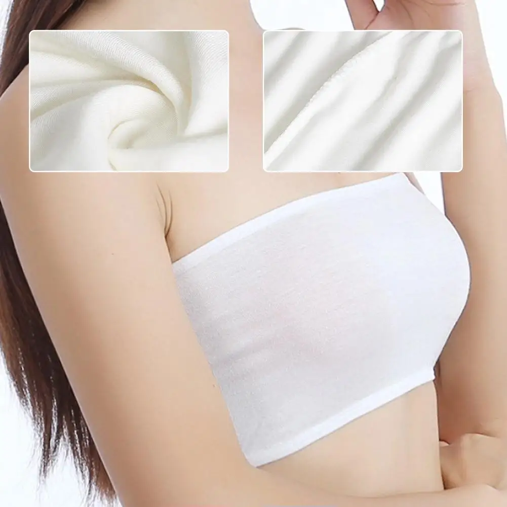 Seamless One-piece Tube Tops Women Removable Pads Intimates Strapless Up Lingerie Basic Push Underwear Bras Sexy Z9T6