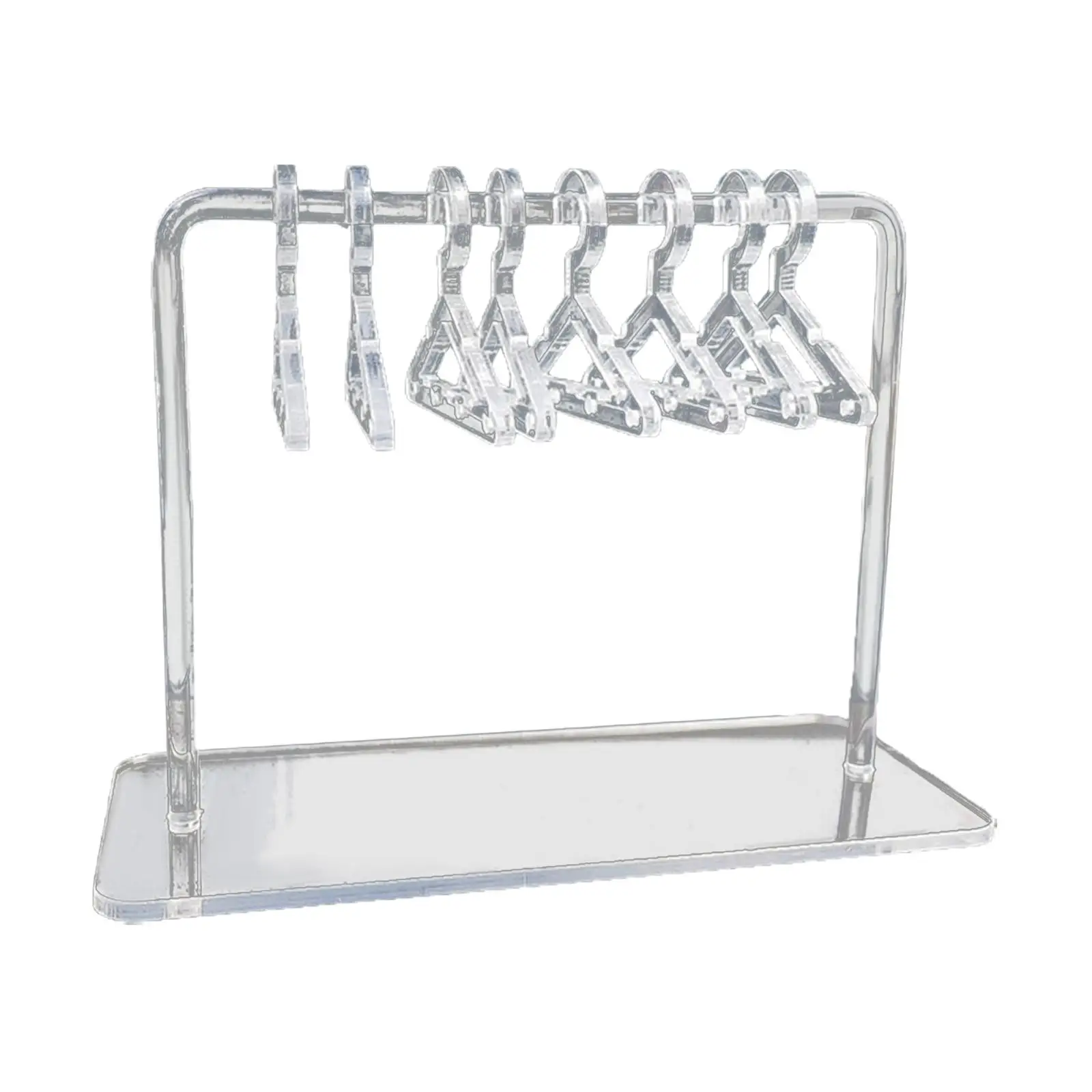 Acrylic Earring Display Stand 8Pcs Mini Hangers Dangle Earring Organizer