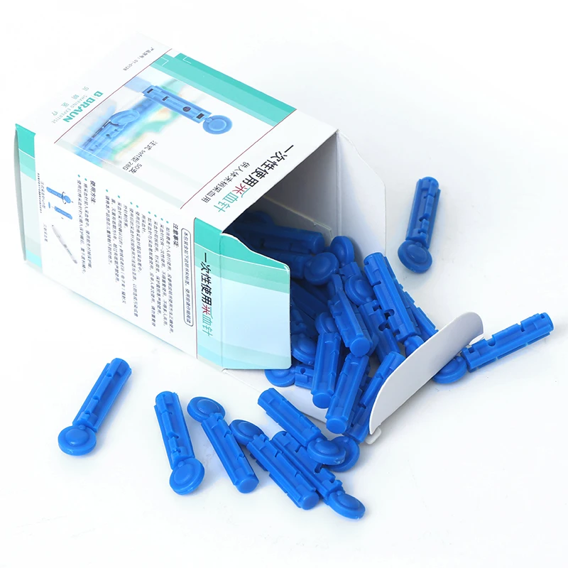 NEW SALE 50Pcs 28g Soft Blood Glucose Medical Collecting Lancet Needles Diabetes Testing