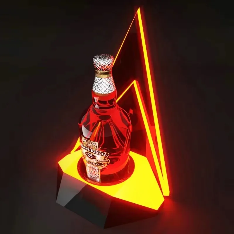 VIP Bar Party LED Bottle Glorifier Illuminated Display Stand Luminous Champagne Wine Bottle Service Presenter for Event Decor