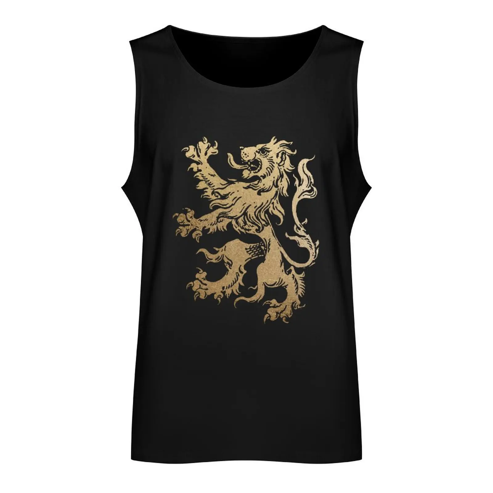 Lion Rampant Tank Top mens designer clothes Man gym clothes gym clothes man