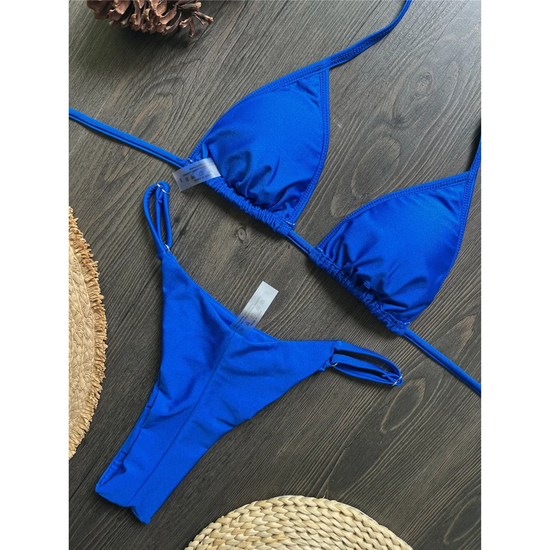 Brasilianischer Bikini mit Buchstabenmuster, Damen-Badeanzug, zweiteiliges Bikini-Set, gepolsterter Badeanzug, Badebekleidung, Modell V8352. – Detail 6