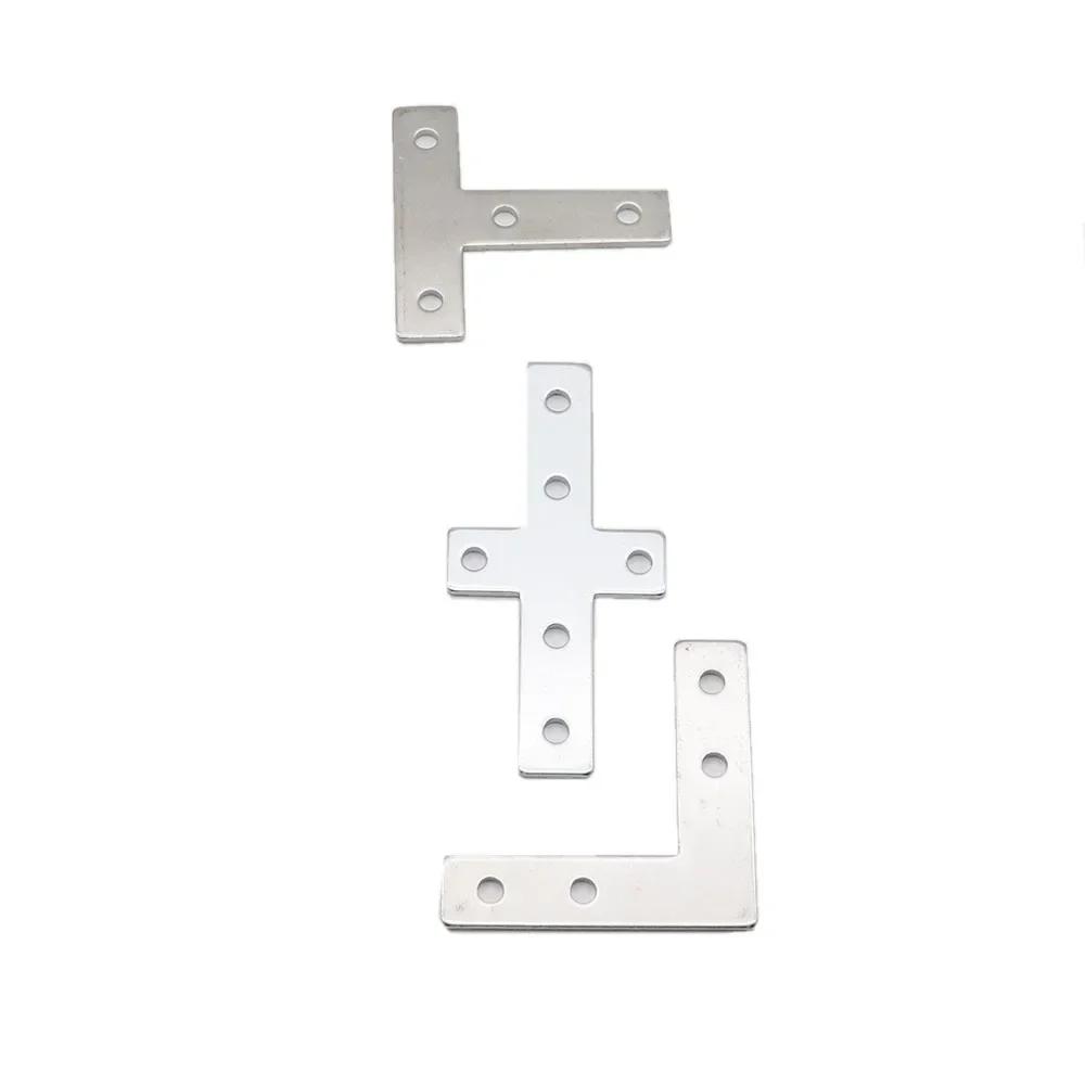 Bande de connexion d'angle pour profilé en aluminium, plaque de joint, angle rapide, 4 ou 5 trous, 2020, 3030, 4040/4545