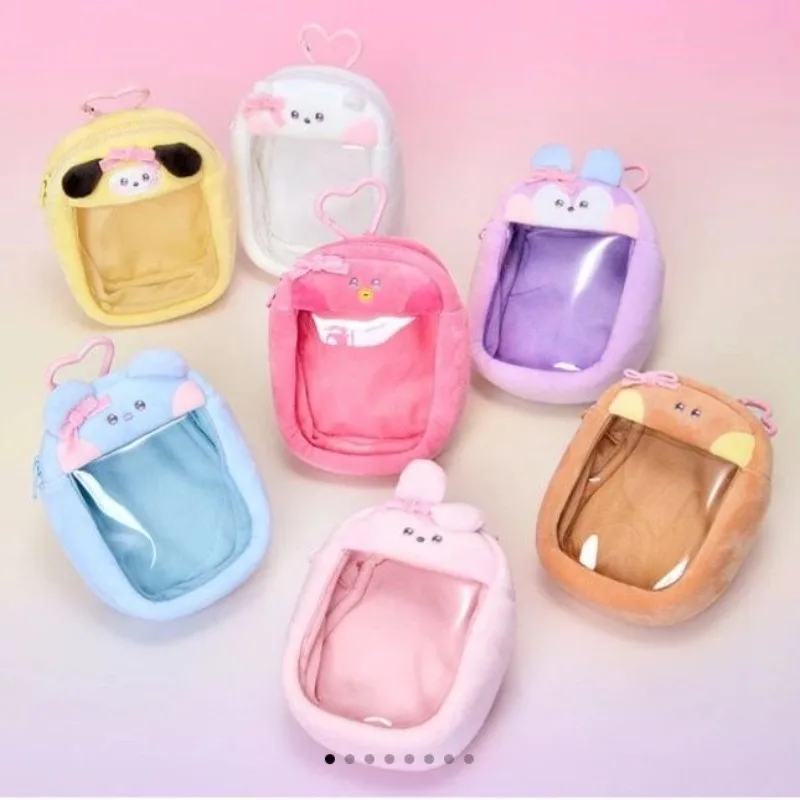 BT21 Transparente Tasche Neue Kreative Cartoon- und Niedliche Modische Personalisierte Hochwertige Exquisite Koya und Shakedy Schleifen-Geldbörse – Detail 2
