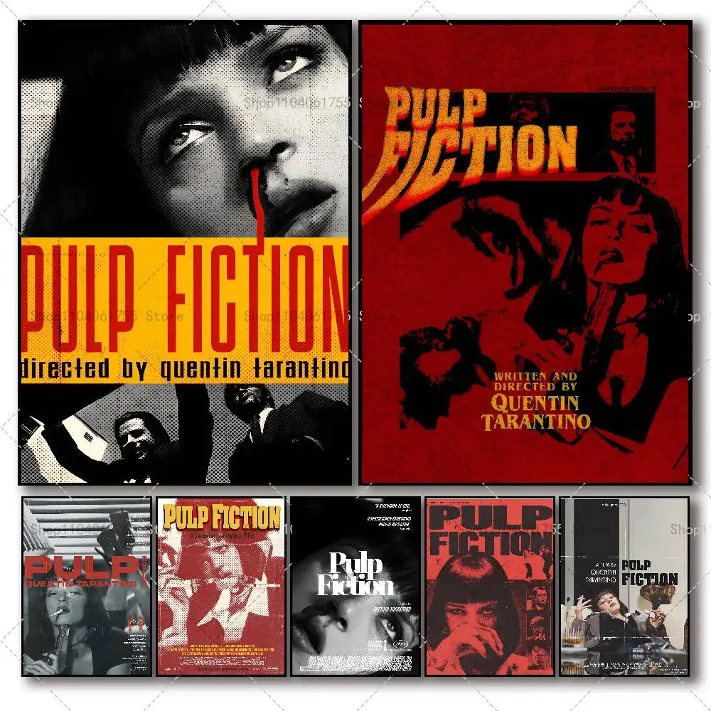 Retro Classic Movie Pulp Fiction Posters High Quality Self-a