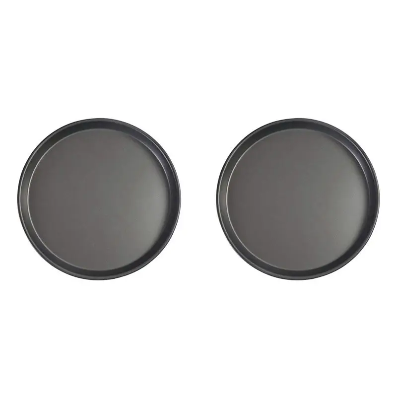 

YLS-2Pcs 13-дюймовая антипригарная форма для пиццы, круглая глубокая форма для пиццы из углеродистой стали, инструмент для выпечки для дома и ресторанов.