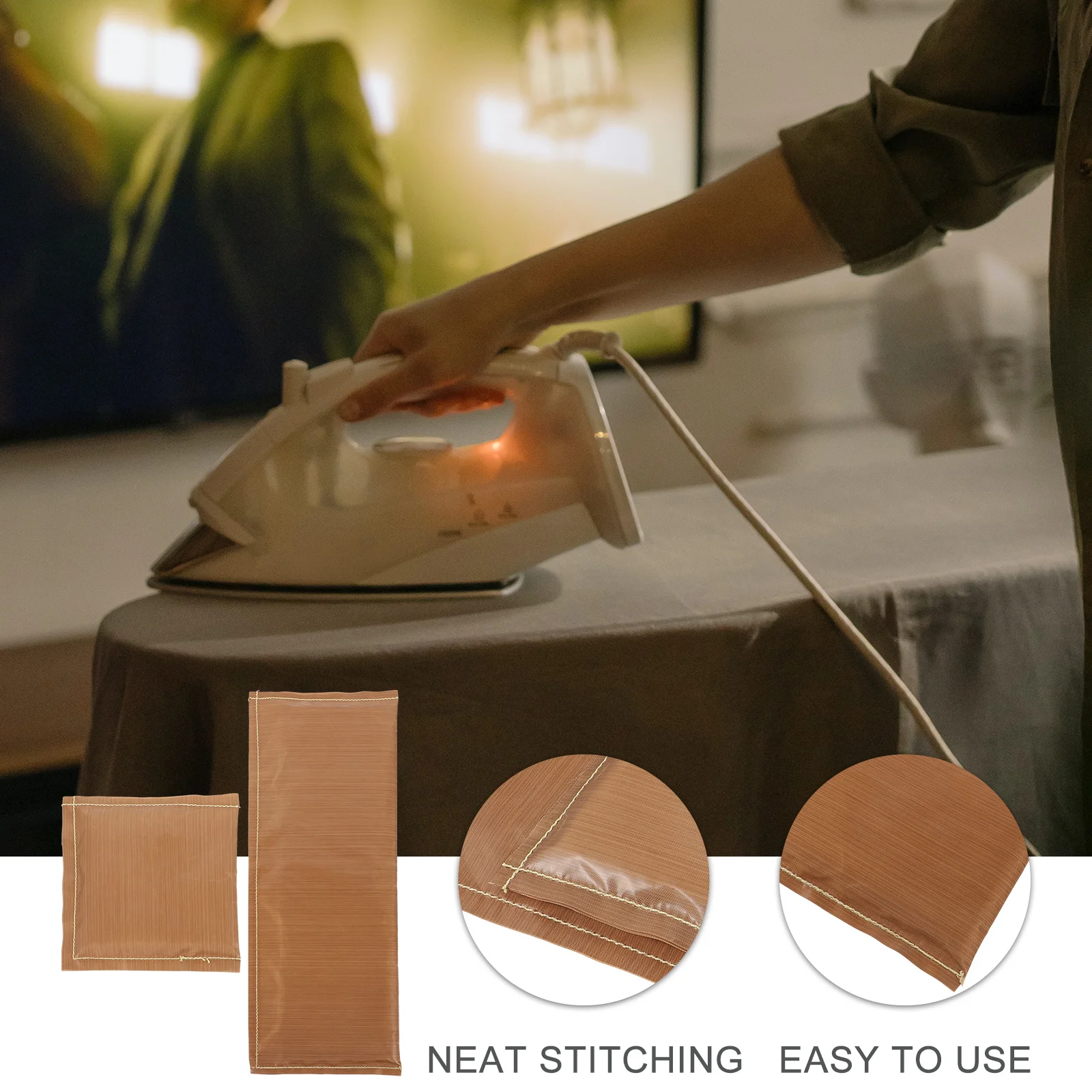 

2Pcs Heat Press Pillow Set Cotton Resistant Mat for Transfer Projects Reusable Ironing Pad for Vinyl Crafts