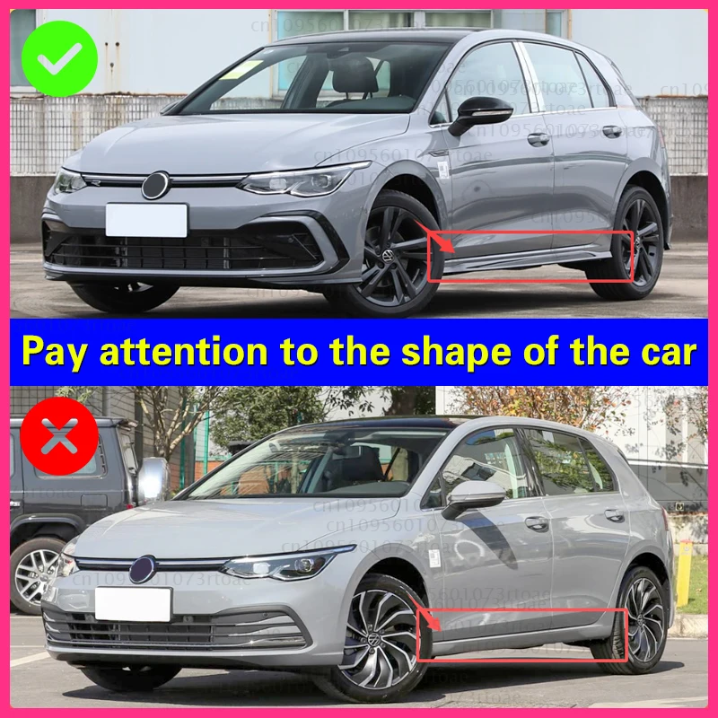واقيات الطين للسيارة Volkswagen VW Golf 8 MK8 R-Line GTI GTD GTE Hatch Variant 2020 - 2024 ملحقات واقيات الطين والرذاذ