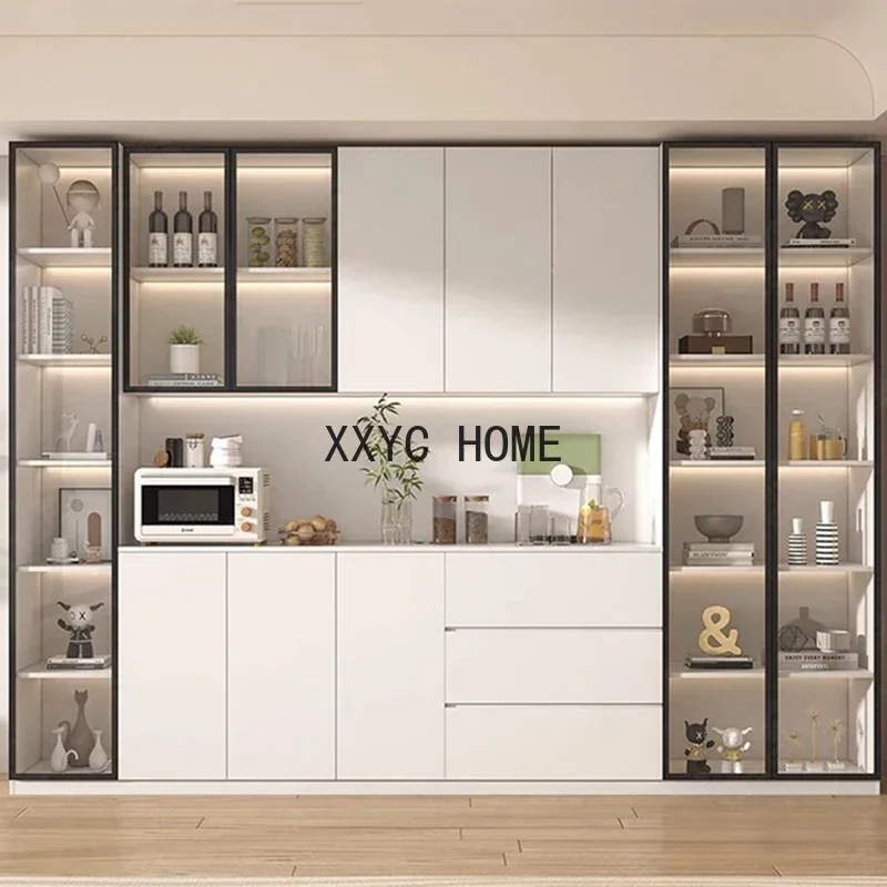 Showcase Display Wine Cabinets Refrigerator Cellar Counter Liquor Wine Cabinet Living Room Shelf Vitrina Vidrio Bar Furniture