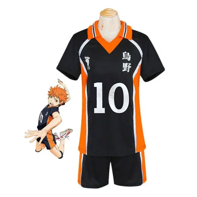 Haikyuu Hinata Shoyo Karasuno المدرسة الثانوية الكرة الطائرة ملابس رياضية للهالوين حفلة عيد الميلاد لعب الأدوار للرجال والنساء قصيرة S