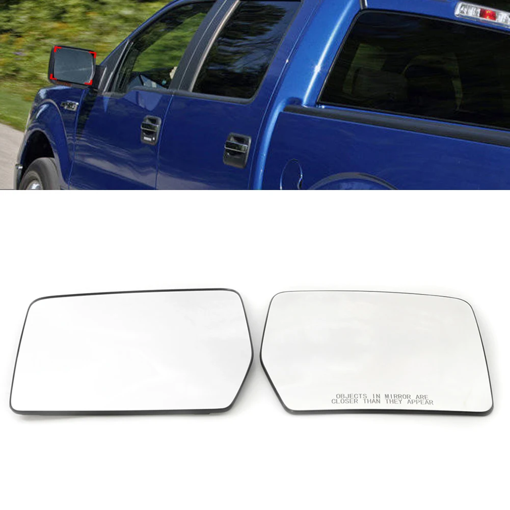 

1 Pair Car Power Heated Mirror Glass For Ford F150 F-150 2004-2014 For Lincoln Mark LT 2006-2008