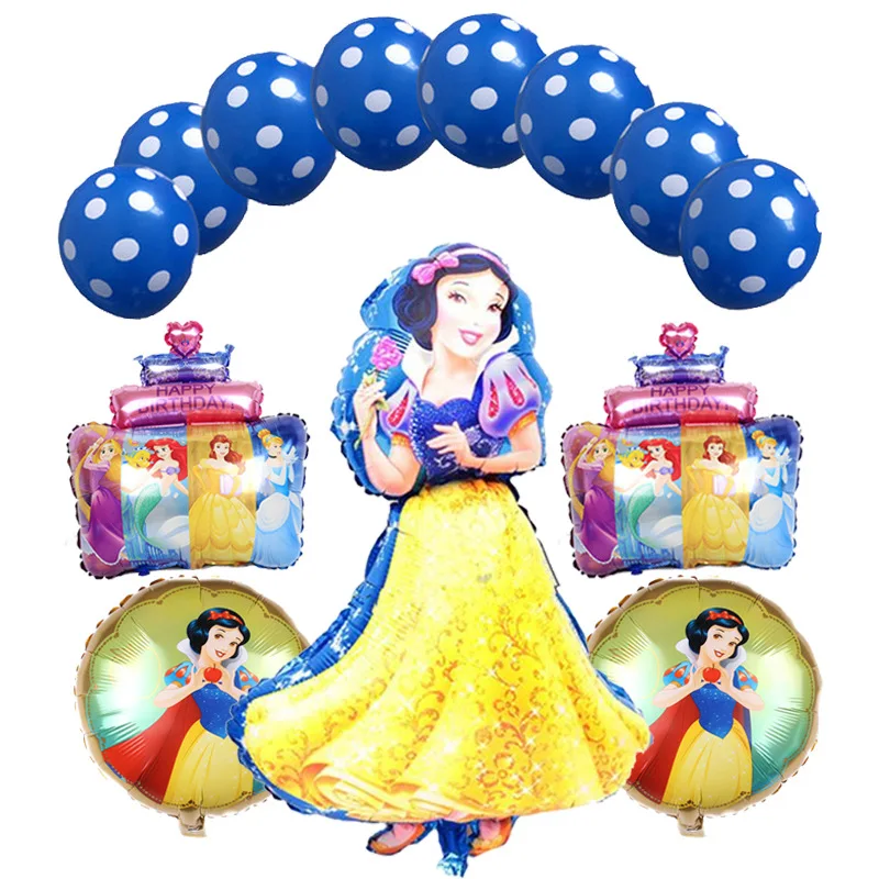 Large Five Princess Ice Queen Sleeping Beauty Snow White Aluminum Film Balloon