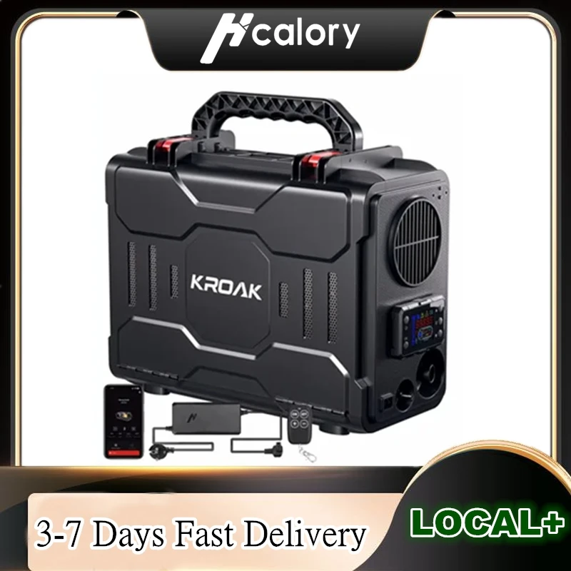 Hcalory Portable Car Heater 12V TB2 TB1 5-8KW Automobile Parking Heater Diesel 24V With Bluetooth APP Control+LCD+Remote Control