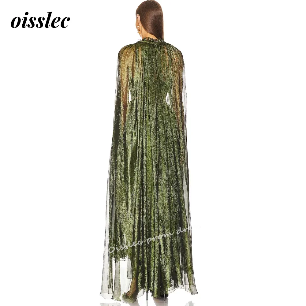 Oisslec-Vestido sem costas com renda brilhante, Elegante e Vintage, Sexy e Clássico, Ocasião formal, Vestido de formatura, Vestidos de festa, Verde,