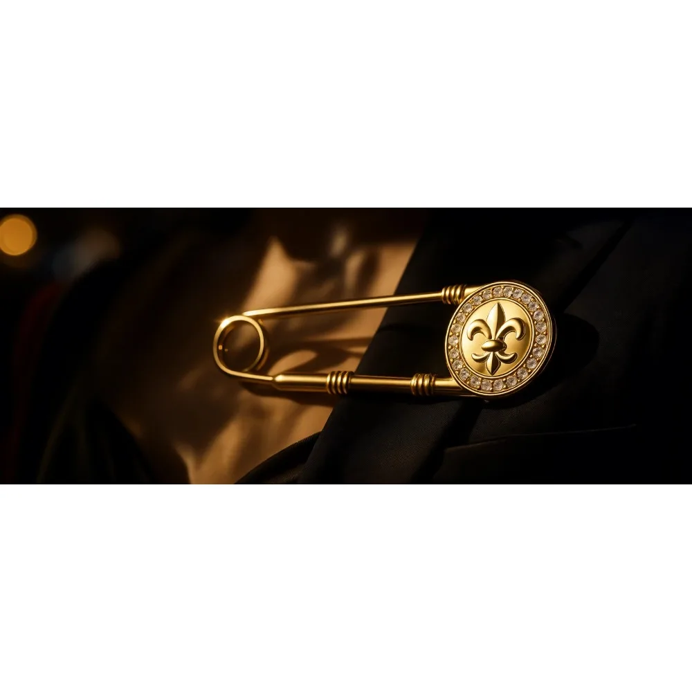 

Позолоченная 18-каратным золотом брошь-цветок с кубическим цирконием для женщин