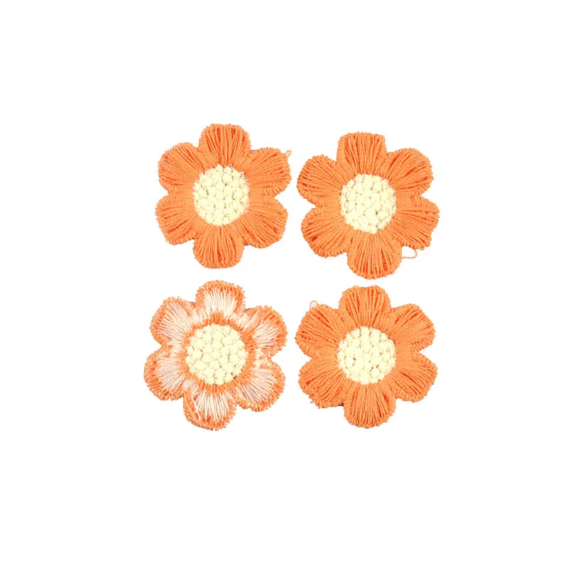 20 stks 31mm Klassieke Nieuwe Kleurrijke Borduren Bloem Patches Kleding Haarspeld Applicaties Naaien Accessoires DIY Scrapbooking Ambachten