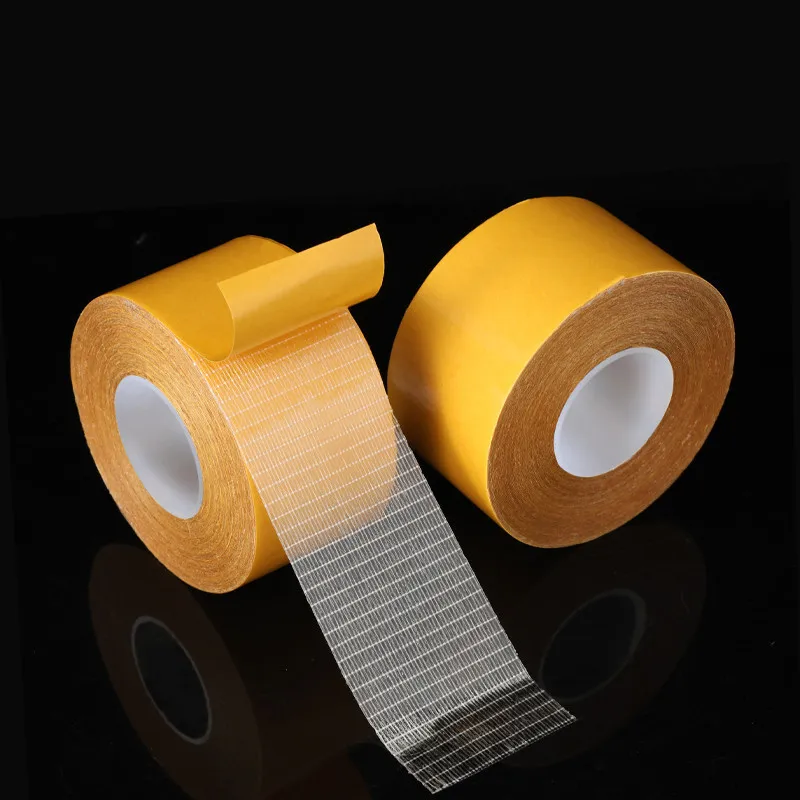 10/20M Strong Fixation Of Double Sided Cloth Base Tape Translucent Mesh Waterproof Super Traceless Viscosity Carpet Adhesive