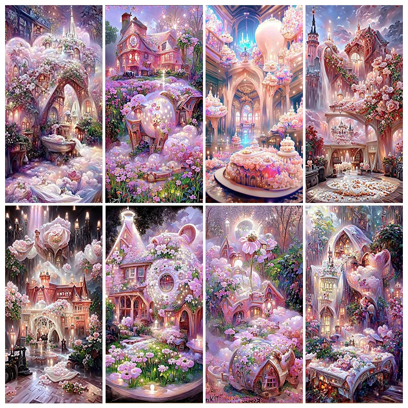 

CHENISTORY 60x120cm Picture By Number Dream Fairyland Large Size Kits Diy Painting By Numbers Drawing On Canvas Decor