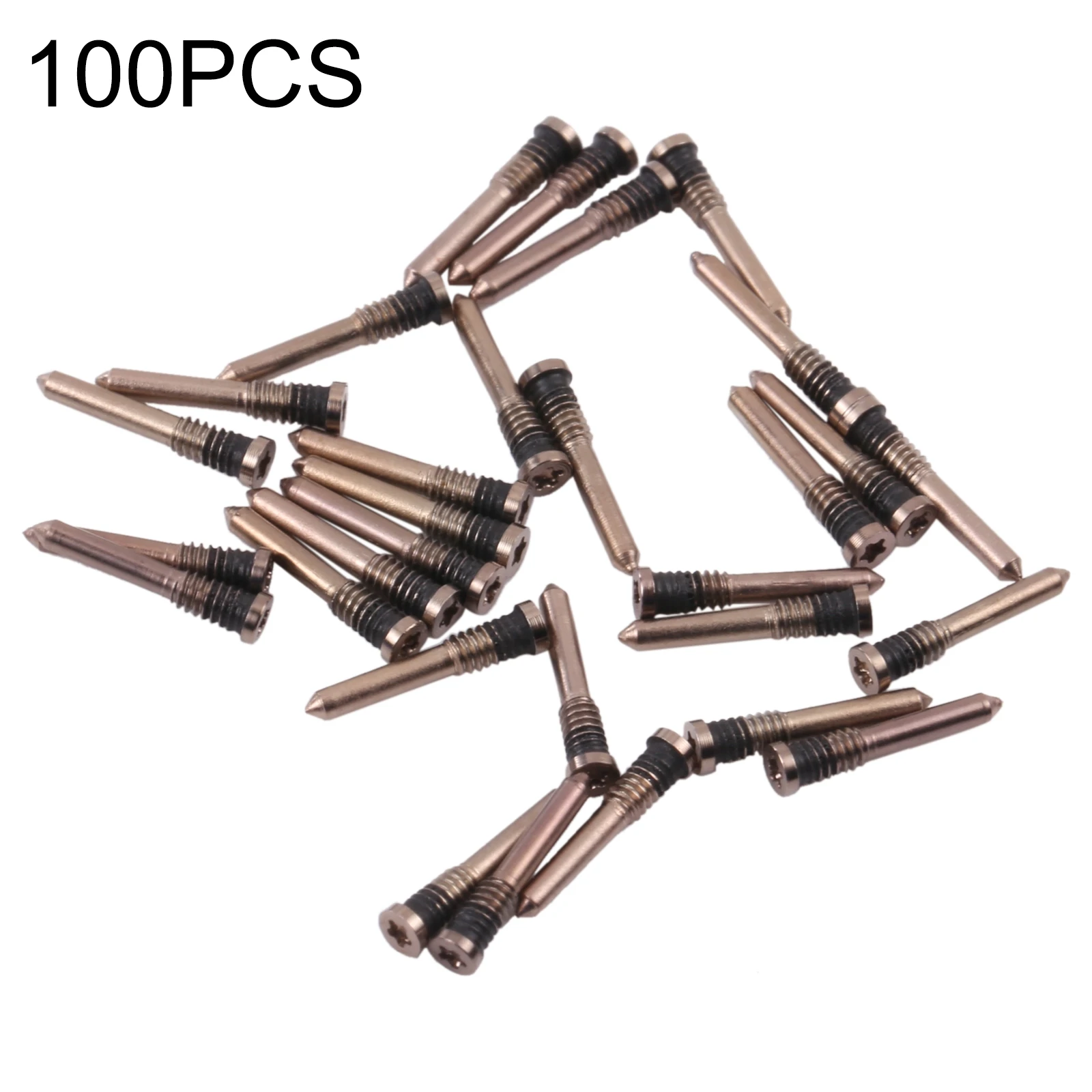 100 PCS Charging Port Screws for iPhone 13 Pro Max (Gold)