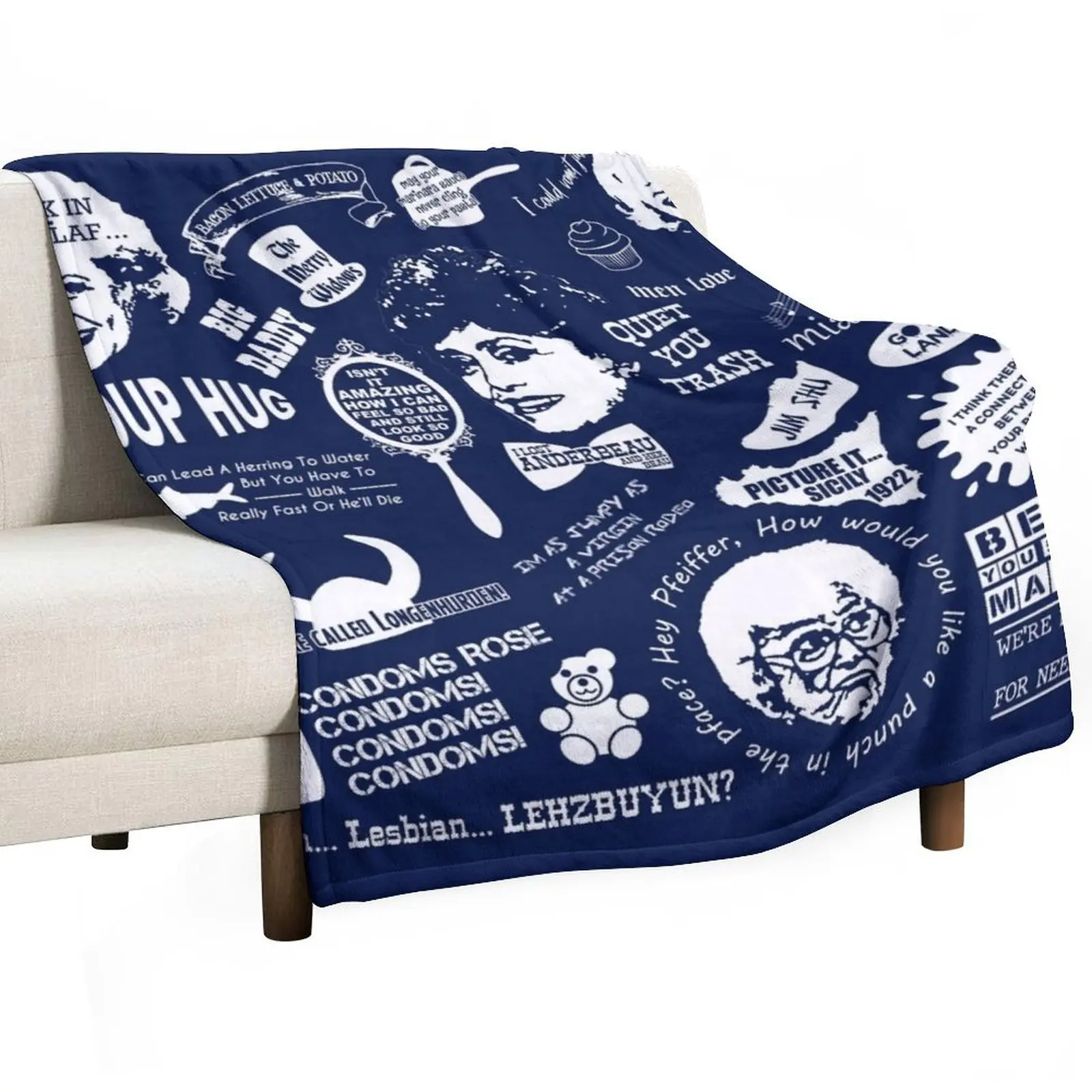 Thank You For Being A Friend Throw Blanket Decorative Sofa Warm Thermal For Baby Weighted Decorative Beds Blankets